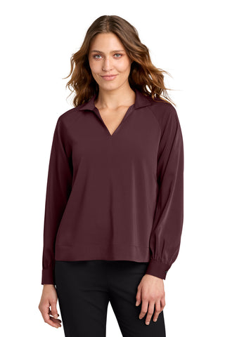Mercer+Mettle® Women's Long Sleeve Buttery Soft Popover Blouse MM2019
