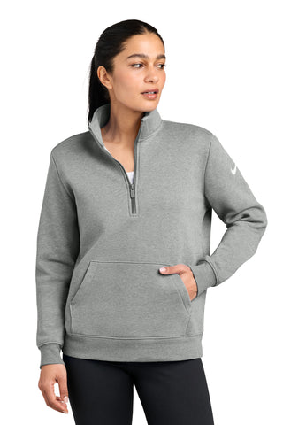 Nike Women's Club Fleece Sleeve Swoosh 1/2-Zip NKDX6720