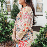 Nina Patchwork Long-Sleeve Top