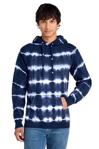 Port & Co® Allover Stripe Tie-Dye Fleece PC143