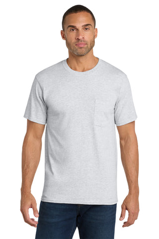 Port & Co® Core Cotton Pocket Tee. PC54P
