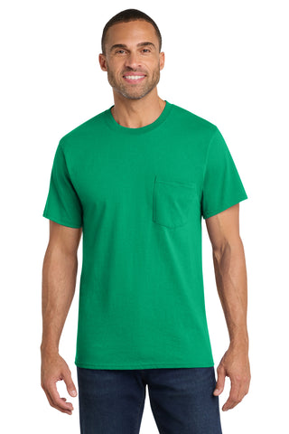 Port & Co® Core Cotton Pocket Tee. PC54P