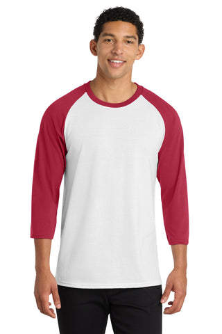 Port & Co® Core Blend 3/4-Sleeve Raglan Tee. PC55RS