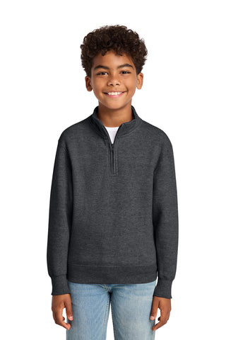 Port & Co® Youth Core Fleece 1/4-Zip Pullover Sweatshirt PC78YQ