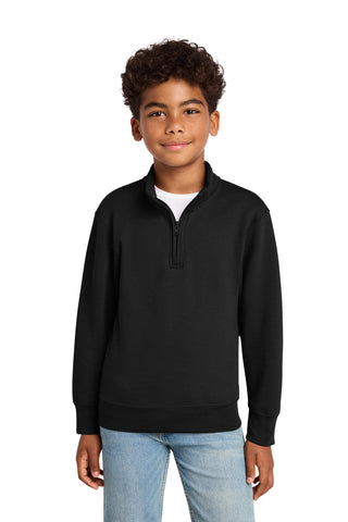 Port & Co® Youth Core Fleece 1/4-Zip Pullover Sweatshirt PC78YQ