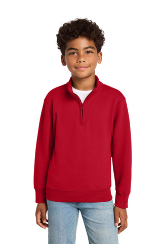 Port & Co® Youth Core Fleece 1/4-Zip Pullover Sweatshirt PC78YQ