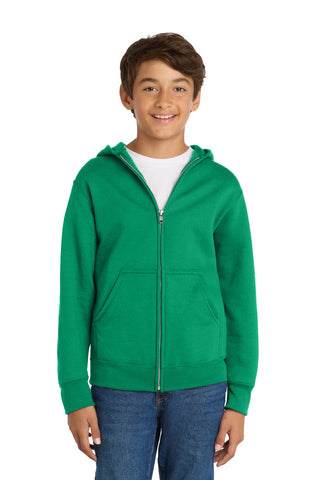 Port & Co® Youth Core Fleece Full-Zip Hooded Sweatshirt PC78YZH