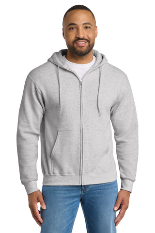 Port & Co® Tall Essential Fleece Full-Zip Hooded Sweatshirt. PC90ZHT