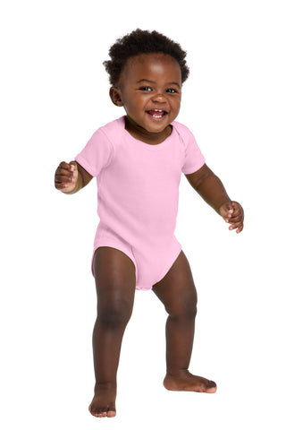 Rabbit Skins™ Infant Short Sleeve Baby Rib Bodysuit. RS4400