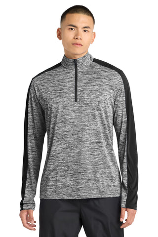 Sport-Tek® PosiCharge® Electric Heather Colorblock 1/4-Zip Pullover. ST397