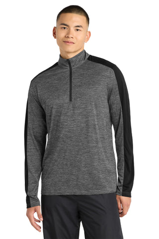 Sport-Tek® PosiCharge® Electric Heather Colorblock 1/4-Zip Pullover. ST397