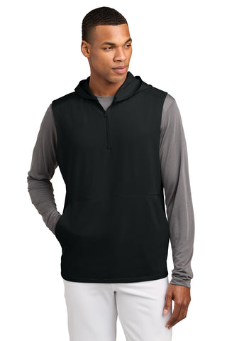 Sport-Tek® Sport-Wick® Stretch Sleeveless Hooded 1/4-Zip ST858