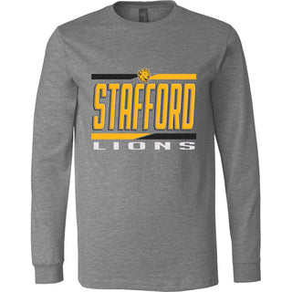 Stafford Lions - Split Stripe Long Sleeve T-Shirt
