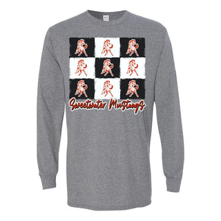 Sweetwater Mustangs - 9 Boxes Long Sleeve T-Shirt