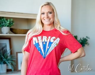 Merica Rays - Patriotic  Tee