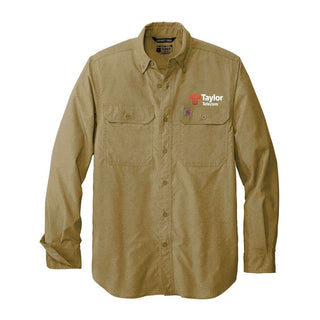 Taylor Telecom Carhartt Force¬Æ Solid Button-Up Long Sleeve Shirt