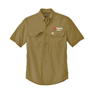 Taylor Telecom Carhartt Force¬Æ Solid Button-Up Short Sleeve Shirt