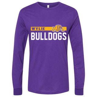 Wylie Bulldogs - Thin Stripe Long Sleeve T-Shirt