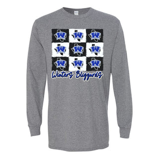 Winters Blizzards - 9 Boxes Long Sleeve T-Shirt
