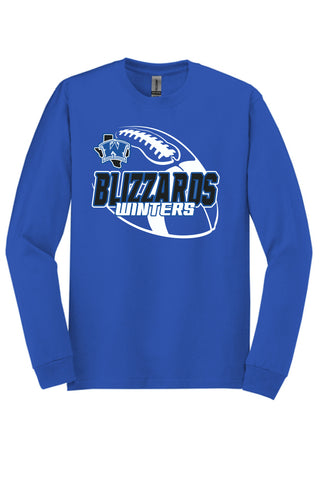 Winters Blizzards - Football Long Sleeve T-Shirt