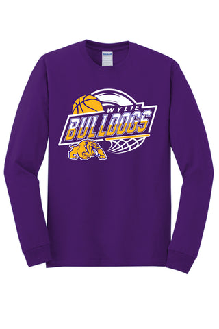 Wylie Bulldogs - Basketball Long Sleeve T-Shirt