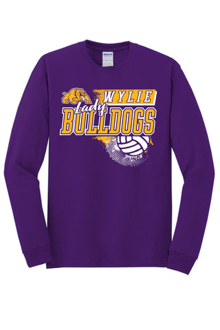 Wylie Bulldogs - Volleyball Long Sleeve T-Shirt