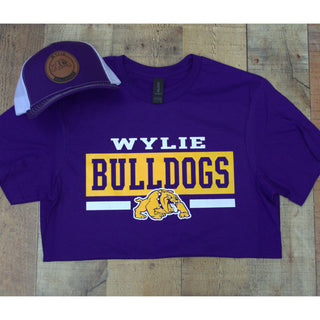 Wylie Bulldogs - Simple Striped T-Shirt