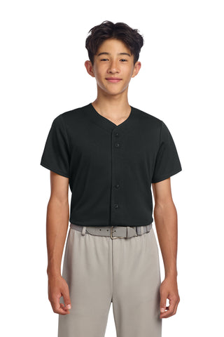 Sport-Tek® Youth PosiCharge® Tough Mesh Full-Button Jersey YST220