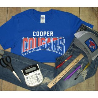 Cooper Cougars - Split T-Shirt