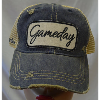 Game Day Distressed Mesh Cap