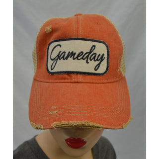 Game Day Distressed Mesh Cap