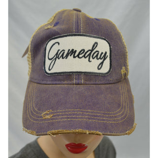 Game Day Distressed Mesh Cap