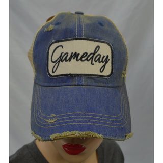 Game Day Distressed Mesh Cap