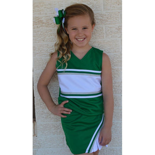 Green & White Cheer Suit14